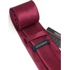 image:imageHISDERN Mens Ties Solid Color Tie and Pocket Square Set Classic Woven Formal Neckties amp Handkerchief Wedding PartyRed
