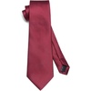 image:imageHISDERN Mens Ties Solid Color Tie and Pocket Square Set Classic Woven Formal Neckties amp Handkerchief Wedding PartyRed