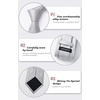 image:imageHISDERN Mens Ties Solid Color Tie and Pocket Square Set Classic Woven Formal Neckties amp Handkerchief Wedding PartySilver