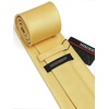 image:imageHISDERN Mens Ties Solid Color Tie and Pocket Square Set Classic Woven Formal Neckties amp Handkerchief Wedding PartyYellow