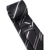 image:imageHISDERN Stripe Tie Mens Ties with Pocket Square Set Classic 34 Silk Formal Necktie Handkerchief for Business WeddingA09black  Grey