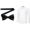 image:imageHISDERN Mens Dress Shirts Mens bow tie