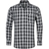 image:imageHISDERN Mens Long Sleeve Dress ShirtsPlaid Striped Button Down ShirtBig ampTall Men Gingham Camisa for Casual Business FormalBlack Checked