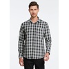 image:imageHISDERN Mens Long Sleeve Dress ShirtsPlaid Striped Button Down ShirtBig ampTall Men Gingham Camisa for Casual Business FormalBlack Checked