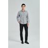 image:imageHISDERN Mens Long Sleeve Dress ShirtsPlaid Striped Button Down ShirtBig ampTall Men Gingham Camisa for Casual Business FormalBlack Plaid
