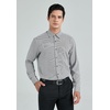 image:imageHISDERN Mens Long Sleeve Dress ShirtsPlaid Striped Button Down ShirtBig ampTall Men Gingham Camisa for Casual Business FormalBlack Striped