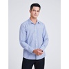 image:imageHISDERN Mens Long Sleeve Dress ShirtsPlaid Striped Button Down ShirtBig ampTall Men Gingham Camisa for Casual Business FormalBlue Gingham
