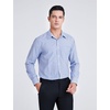 image:imageHISDERN Mens Long Sleeve Dress ShirtsPlaid Striped Button Down ShirtBig ampTall Men Gingham Camisa for Casual Business FormalBlue Gingham