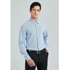 image:imageHISDERN Mens Long Sleeve Dress ShirtsPlaid Striped Button Down ShirtBig ampTall Men Gingham Camisa for Casual Business FormalBlue Striped