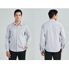 image:imageHISDERN Mens Long Sleeve Dress ShirtsPlaid Striped Button Down ShirtBig ampTall Men Gingham Camisa for Casual Business FormalGrey Striped