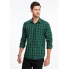 image:imageHISDERN Mens Long Sleeve Dress ShirtsPlaid Striped Button Down ShirtBig ampTall Men Gingham Camisa for Casual Business FormalHunter Green Plaid