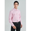 image:imageHISDERN Mens Long Sleeve Dress ShirtsPlaid Striped Button Down ShirtBig ampTall Men Gingham Camisa for Casual Business FormalPink Striped