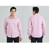 image:imageHISDERN Mens Long Sleeve Dress ShirtsPlaid Striped Button Down ShirtBig ampTall Men Gingham Camisa for Casual Business FormalPink Striped