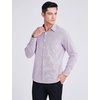image:imageHISDERN Mens Long Sleeve Dress ShirtsPlaid Striped Button Down ShirtBig ampTall Men Gingham Camisa for Casual Business FormalPurple Striped