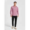 image:imageHISDERN Mens Long Sleeve Dress ShirtsPlaid Striped Button Down ShirtBig ampTall Men Gingham Camisa for Casual Business FormalRed Plaid