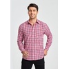 image:imageHISDERN Mens Long Sleeve Dress ShirtsPlaid Striped Button Down ShirtBig ampTall Men Gingham Camisa for Casual Business FormalRed Plaid