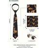 image:imageHISDERN Ties for Men Paisley Tie and Pocket Square Cufflinks Set Formal Classic Floral Necktie Handkerchief Wedding PartyFgold Floral
