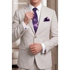 image:imageHISDERN Ties for Men Paisley Tie and Pocket Square Cufflinks Set Formal Classic Floral Necktie Handkerchief Wedding PartyFpurple Floral 2