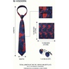 image:imageHISDERN Ties for Men Paisley Tie and Pocket Square Cufflinks Set Formal Classic Floral Necktie Handkerchief Wedding PartyFred Floral
