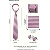 image:imageHISDERN Ties for Men Paisley Tie and Pocket Square Cufflinks Set Formal Classic Floral Necktie Handkerchief Wedding PartyGpurple