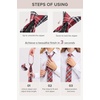 image:imageHISDERN Women PreTied Zipper Neck Ties Adjustable Solid Plaid Neckties Elegant Formal Girls Mens Tie for Business UniformsPlaid  Marron  Black
