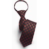 image:imageHISDERN Women PreTied Zipper Neck Ties Adjustable Solid Plaid Neckties Elegant Formal Girls Mens Tie for Business UniformsPolka Dot  Red  Black