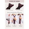 image:imageHISDERN Women PreTied Zipper Neck Ties Adjustable Solid Plaid Neckties Elegant Formal Girls Mens Tie for Business UniformsPolka Dot  Red  Black