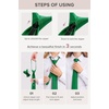 image:imageHISDERN Women PreTied Zipper Neck Ties Adjustable Solid Plaid Neckties Elegant Formal Girls Mens Tie for Business UniformsSolid  Dark Green