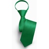 image:imageHISDERN Women PreTied Zipper Neck Ties Adjustable Solid Plaid Neckties Elegant Formal Girls Mens Tie for Business UniformsSolid  Dark Green