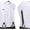 image:imageHISDERN Bow Ties for Men White Floral Bowtie Self Tie amp Suspenders and Bow Tie Pocket Square Set Classic Formal Tuxedo Wedding Bowties