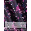 image:imageHISDERN Mens Ties Floral Paisley Necktie Set with Pocket Square Cufflinks Lapel Pin for Wedding Formal Business 4PCSBblack  Rose Pink