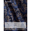 image:imageHISDERN Mens Ties Floral Paisley Necktie Set with Pocket Square Cufflinks Lapel Pin for Wedding Formal Business 4PCSBroyal Blue  Gold