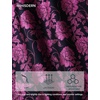 image:imageHISDERN Mens Ties Floral Paisley Necktie Set with Pocket Square Cufflinks Lapel Pin for Wedding Formal Business 4PCSPpurple  Black