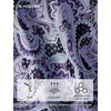 image:imageHISDERN Mens Ties Floral Paisley Necktie Set with Pocket Square Cufflinks Lapel Pin for Wedding Formal Business 4PCSPpurple  Ice Blue
