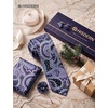 image:imageHISDERN Mens Ties Floral Paisley Necktie Set with Pocket Square Cufflinks Lapel Pin for Wedding Formal Business 4PCSPpurple  Ice Blue