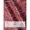image:imageHISDERN Mens Ties Floral Paisley Necktie Set with Pocket Square Cufflinks Lapel Pin for Wedding Formal Business 4PCSRedbright Red