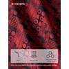 image:imageHISDERN Mens Ties Floral Paisley Necktie Set with Pocket Square Cufflinks Lapel Pin for Wedding Formal Business 4PCSRred