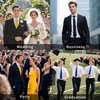 image:imageHISDERN Mens Yellow Necktie Handkerchief Elegant Silk ties and Pocket Square Set Classic Light Yellow Bow Tie for Wedding Party