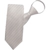 image:imageHISDERN PreTied Mens Tie Zipper Ties for Men Solid Striped Polka Dot Necktie for Formal Business Wedding 205x315 InchStripe  White Black