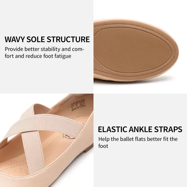 Trary Black Flats Shoes Women,Ballet Flats Shoes for Women, Ankle Strap Mary Jane Shoes Women, Wide Width Women's Flats, Black Flats for Women Dressy,Ballet Flats with Strap, Womens Flat Shoes