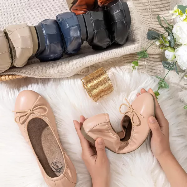 Trary Flats for Women, Ballet Flats with Bow, Dress Flats Shoes Comfortable