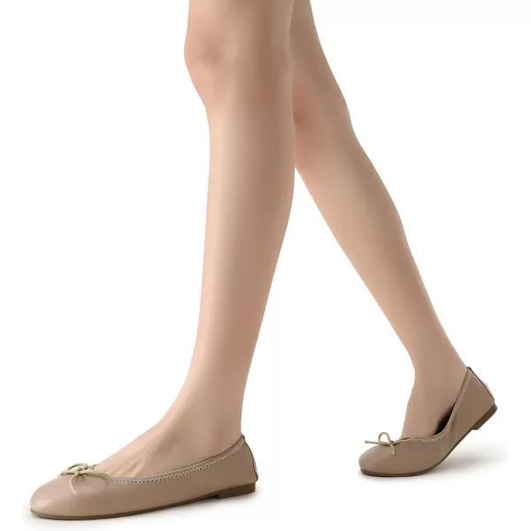 Trary Flats for Women, Ballet Flats with Bow, Dress Flats Shoes Comfortable