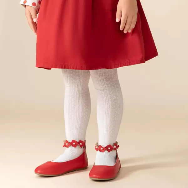 Trary Girls Dress Shoes with Ankle Strap Mary Jane Shoes Girl Ballet Flats Toddler Little Kid Big Kid Flower Girl Shoes for Wedding Party School Ballerina Flat Shoes