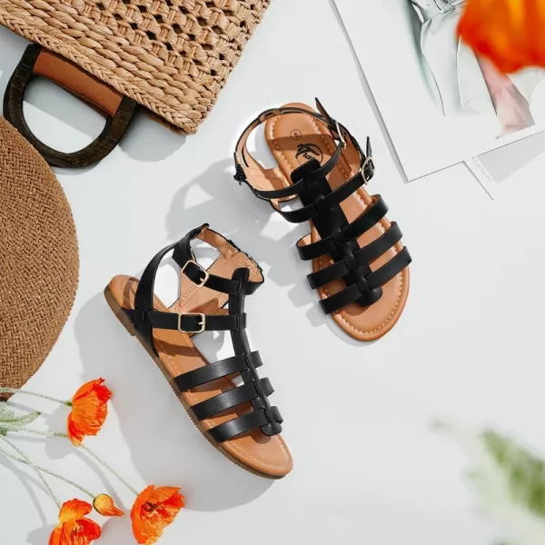 Trary Gladiator Sandals for Women, Womens Sandals, Lace up Gladiator Sandals, Knee High Womens Gladiator Sandals Style, Leather Gladiator Sandals for Women Flat, Gladiator Sandals Women Wide Width