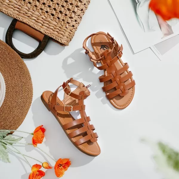 Trary Gladiator Sandals for Women, Womens Sandals, Lace up Gladiator Sandals, Knee High Womens Gladiator Sandals Style, Leather Gladiator Sandals for Women Flat, Gladiator Sandals Women Wide Width