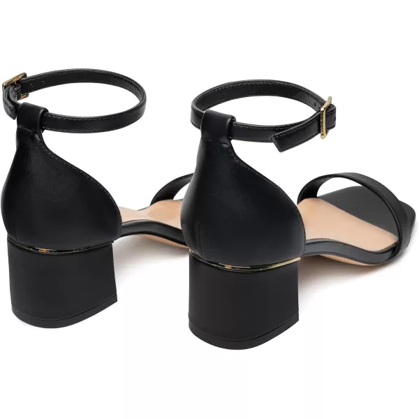 Trary Heels for Women, Square Toe Black Heels, Ankle Strap White Heels, Wide Width Chunky Heels for Women, Low Heel Dress Shoes for Women, Block Heels, Graduation Heels, Prom Heels, Strappy Heels