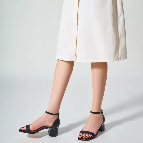 Trary Heels for Women, Square Toe Black Heels, Ankle Strap White Heels, Wide Width Chunky Heels for Women, Low Heel Dress Shoes for Women, Block Heels, Graduation Heels, Prom Heels, Strappy Heels
