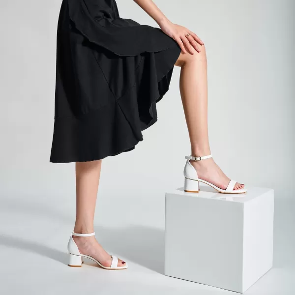 Trary Heels for Women, Square Toe Black Heels, Ankle Strap White Heels, Wide Width Chunky Heels for Women, Low Heel Dress Shoes for Women, Block Heels, Graduation Heels, Prom Heels, Strappy Heels