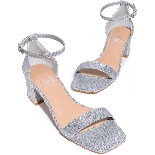 Trary Heels for Women, Square Toe Black Heels, Ankle Strap White Heels, Wide Width Chunky Heels for Women, Low Heel Dress Shoes for Women, Block Heels, Graduation Heels, Prom Heels, Strappy Heels