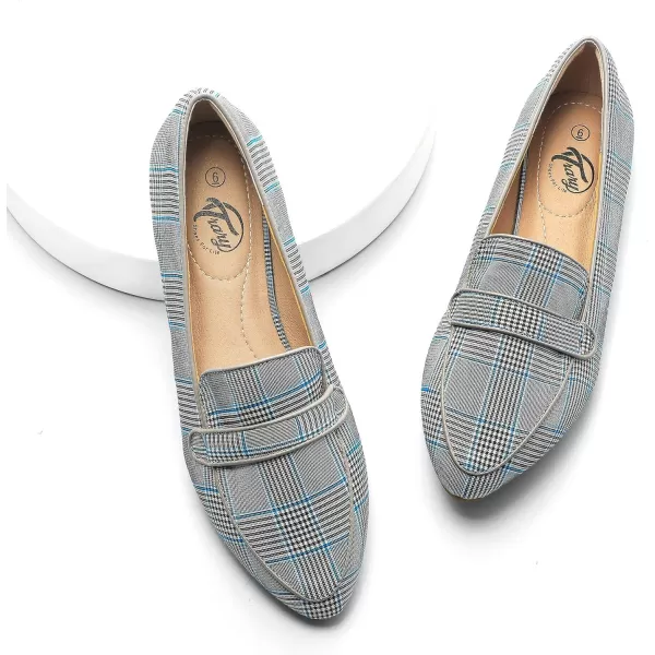 Trary Loafers for Women Penny Pointed Toe Flats Office Walking Driving Wedding Dress Classic Comfortable Soft for Ladies